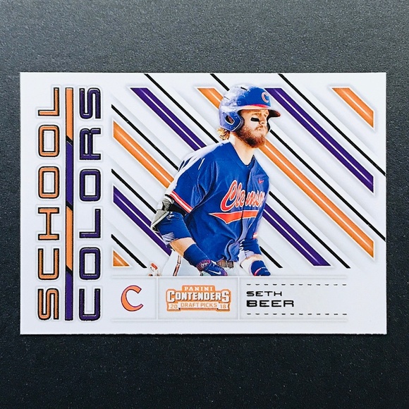 Seth Beer PRC - 2018 Panini Contenders Draft Picks School Colors #18 - Picture 1 of 2